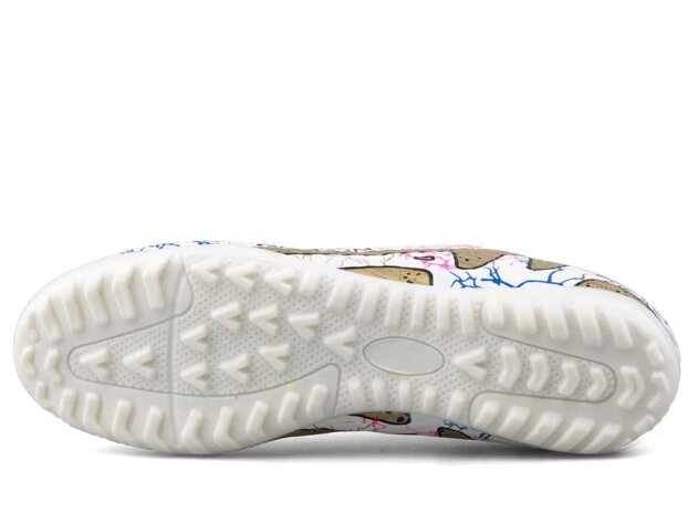 Air Laliga 565 Battal Halısaha Çoraplı - Beyaz/Altın/Desenli - 4