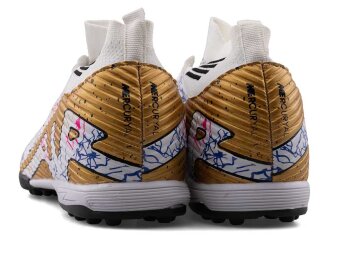 Air Laliga 565 Battal Halısaha Çoraplı - Beyaz/Altın/Desenli - 7