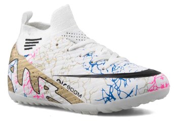 Air Laliga 565 Filet Halısaha Çoraplı - Beyaz/Altın/Desenli - 1