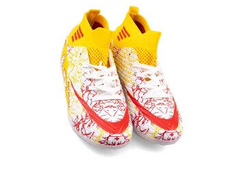 Air Laliga 565 Filet Halısaha Çoraplı - Beyaz/Kırmızı/Desenli - 2