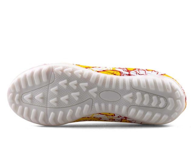 Air Laliga 565 Filet Halısaha Çoraplı - Beyaz/Kırmızı/Desenli - 4