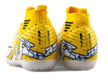 Air Laliga 565 Filet Halısaha Çoraplı - Beyaz/Sarı/Desenli - 3