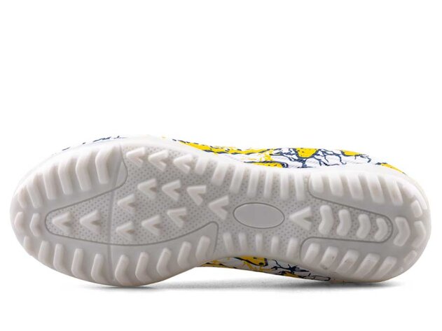 Air Laliga 565 Filet Halısaha Çoraplı - Beyaz/Sarı/Desenli - 4