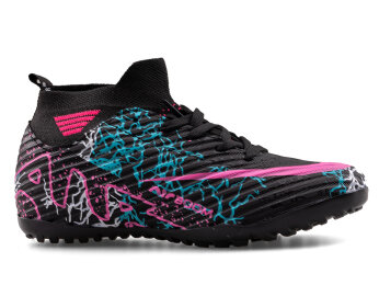 Air Laliga 565 Filet Halısaha Çoraplı - Siyah/Fuşya/Desenli - 1