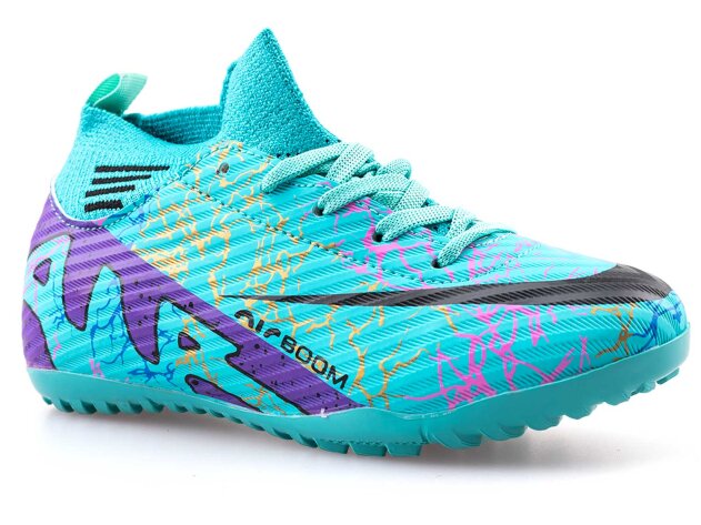 Air Laliga 565 Filet Halısaha Özel Seri 28-32 - Turkuaz/Mor/Desenli - 1