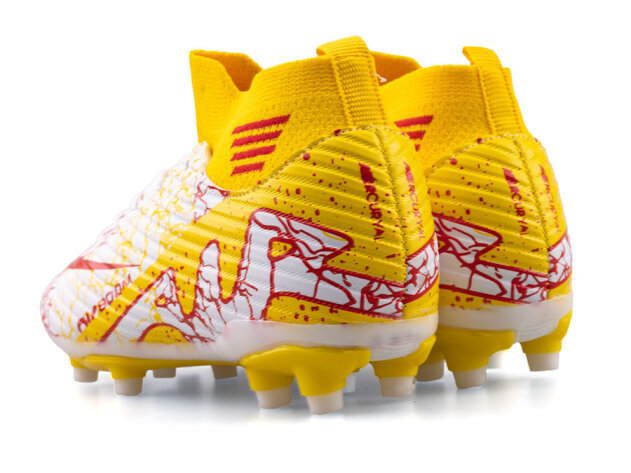 Air Laliga 565 Filet Krampon Çoraplı - Beyaz/Kırmızı/Desenli - 3