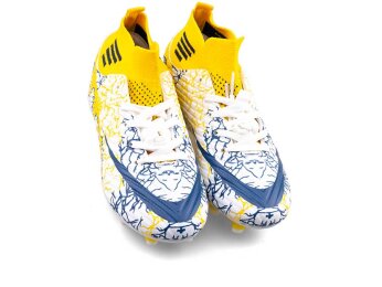 Air Laliga 565 Filet Krampon Çoraplı - Beyaz/Sarı/Desenli - 2