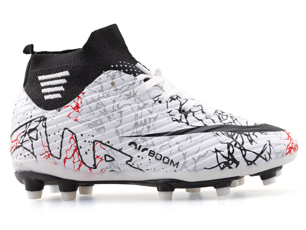 Air Laliga 565 Filet Krampon Çoraplı - Beyaz/Siyah/Desenli - 1