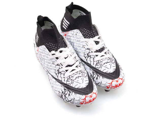 Air Laliga 565 Filet Krampon Çoraplı - Beyaz/Siyah/Desenli - 2