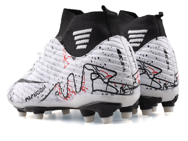 Air Laliga 565 Filet Krampon Çoraplı - Beyaz/Siyah/Desenli - 3