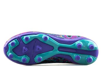 Air Laliga 565 Filet Krampon Çoraplı - Mor/Turkuaz Desenli - 4