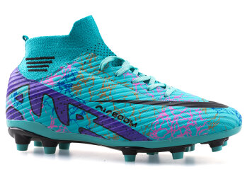 Air Laliga 565 Filet Krampon Çoraplı Özel (28-32) - Mor/Sarı/Desenli/Şeffaf - 1