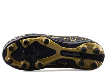 Air Laliga 565 Filet Krampon Çoraplı - Siyah/Siyah/Altın/Desenli - 4