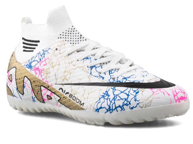 Air Laliga 565 Garson Halısaha Çoraplı - Beyaz/Altın/Desenli - 1