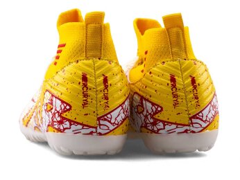 Air Laliga 565 Garson Halısaha Çoraplı - Beyaz/Kırmızı/Desenli - 3