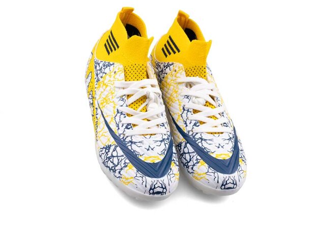 Air Laliga 565 Garson Halısaha Çoraplı - Beyaz/Laci/Desenli - 2