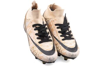 Air Laliga 565 Garson Krampon Çoraplı - Bej/Siyah Desenli - 2