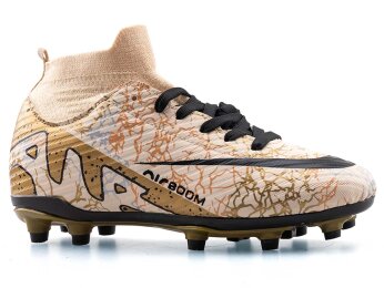 Air Laliga 565 Garson Krampon Çoraplı - Bej/Siyah Desenli - 5