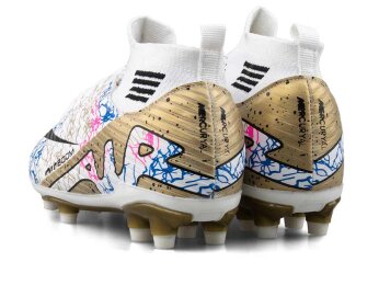 Air Laliga 565 Garson Krampon Çoraplı - Beyaz/Altın - 3