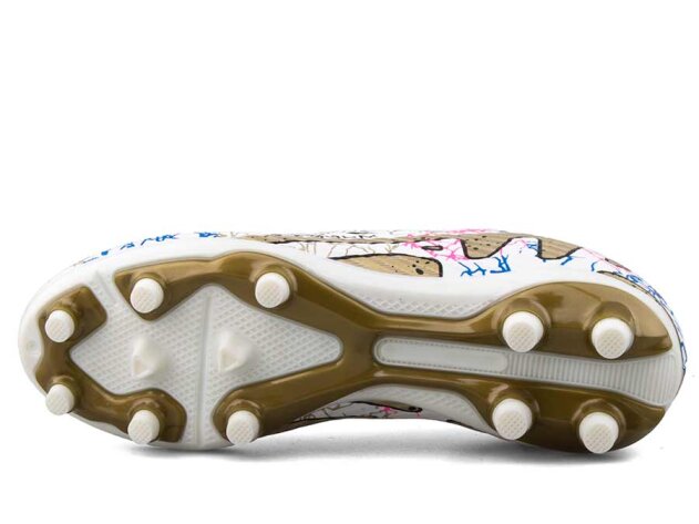 Air Laliga 565 Garson Krampon Çoraplı - Beyaz/Altın - 4