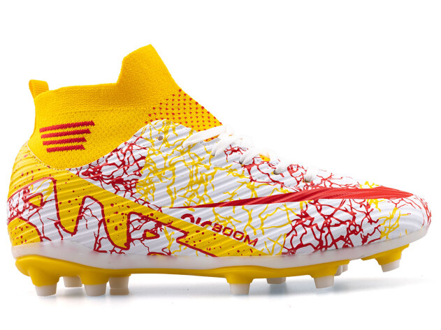 Air Laliga 565 Garson Krampon Çoraplı - Beyaz/Kırmızı/Desenli - 1