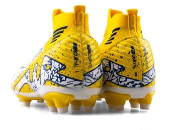 Air Laliga 565 Garson Krampon Çoraplı - Beyaz/Sarı/Desenli - 3