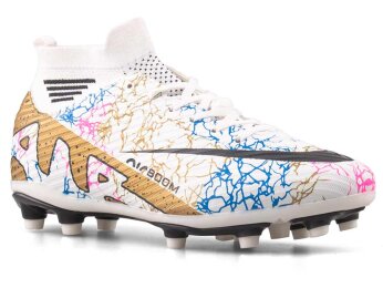 Air Laliga 565 Garson Krampon Çoraplı - Beyaz/Siyah/Desenli - 1