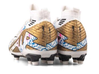 Air Laliga 565 Garson Krampon Çoraplı - Beyaz/Siyah/Desenli - 3