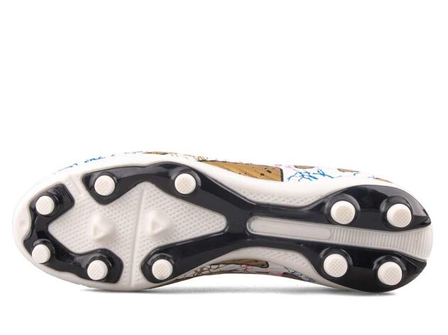 Air Laliga 565 Garson Krampon Çoraplı - Beyaz/Siyah/Desenli - 4