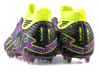 Air Laliga 565 Garson Krampon Çoraplı - Mor/Sarı/Desenli - 3