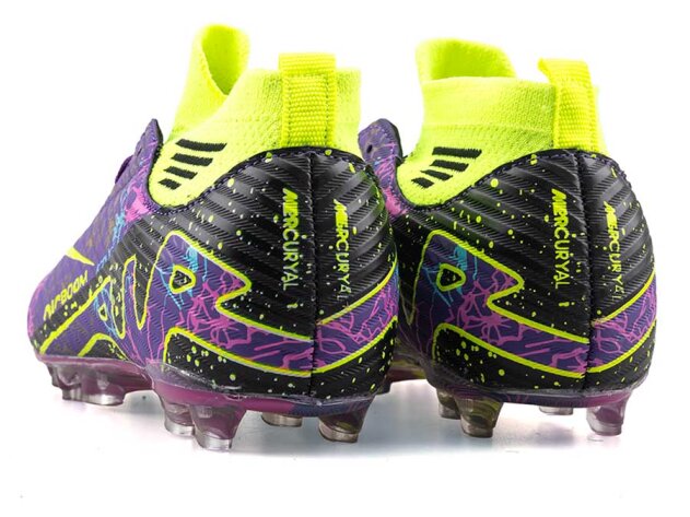 Air Laliga 565 Garson Krampon Çoraplı - Mor/Sarı/Desenli - 3