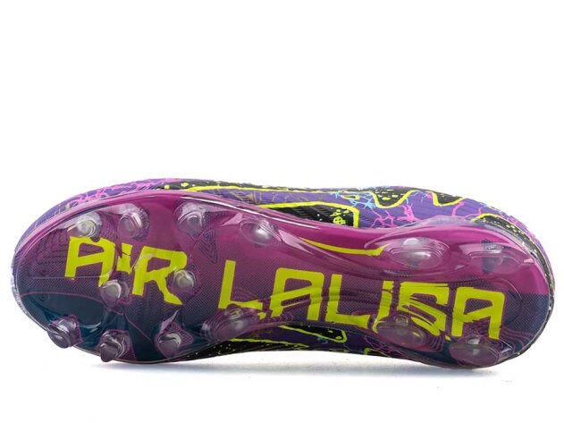 Air Laliga 565 Garson Krampon Çoraplı - Mor/Sarı/Desenli - 4