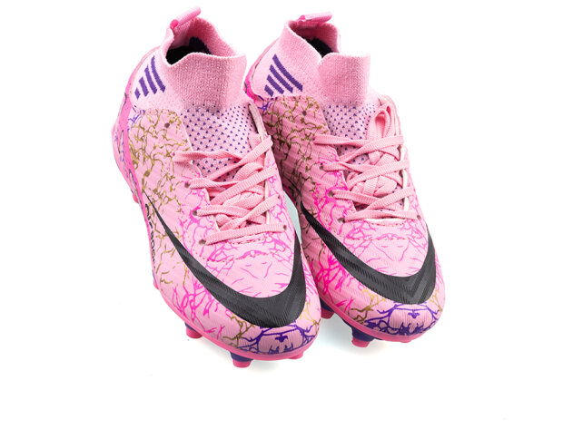 Air Laliga 565 Garson Krampon Çoraplı - Pembe/Mor Desenli - 2