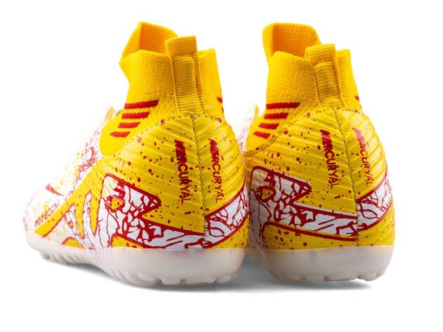 Air Laliga 565 Merdane Halısaha Çoraplı - Beyaz/Kırmızı/Desenli - 3