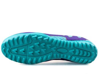 Air Laliga 565 Merdane Halısaha Çoraplı - Mor/Turkuaz Desenli - 4