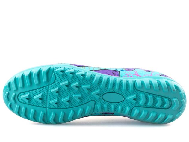 Air Laliga 565 Merdane Halısaha Çoraplı - Turkuaz/Mor/Desenli - 4