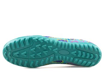 Air Laliga 565 Merdane Halısaha Çoraplı - Turkuaz/Sarı/Desenli - 4