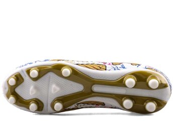 Air Laliga 565 Merdane Krampon Çoraplı - Beyaz/Altın/Desenli - 4