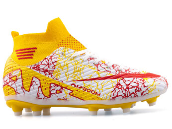 Air Laliga 565 Merdane Krampon Çoraplı - Beyaz/Kırmızı/Desenli - 1