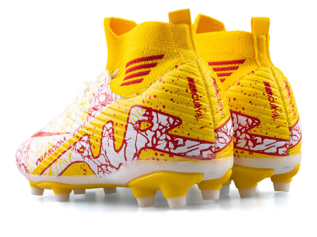 Air Laliga 565 Merdane Krampon Çoraplı - Beyaz/Kırmızı/Desenli - 3