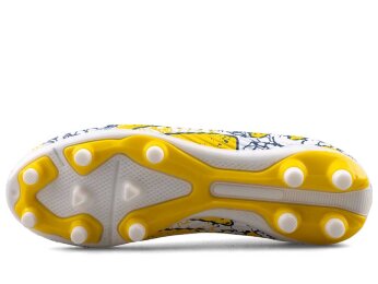 Air Laliga 565 Merdane Krampon Çoraplı - Beyaz/Sarı/Desenli - 4