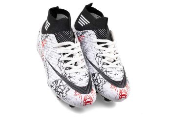 Air Laliga 565 Merdane Krampon Çoraplı - Beyaz/Siyah/Desenli - 2