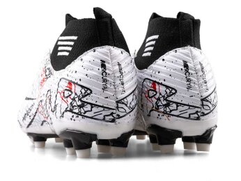 Air Laliga 565 Merdane Krampon Çoraplı - Beyaz/Siyah/Desenli - 3