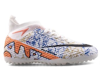 Air Laliga 600 Filet Halısaha Çoraplı - Beyaz/Somon/Desenli - Air Laliga