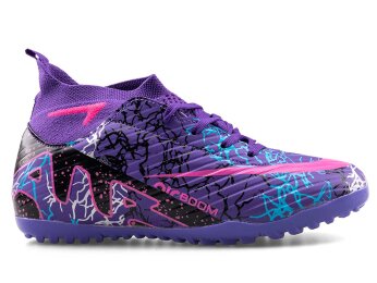 Air Laliga 600 Filet Halısaha Çoraplı - Mor/Fuşya/Desenli - 1