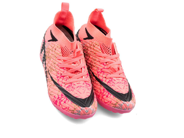 Air Laliga 600 Filet Halısaha Çoraplı - Pembe/Siyah/Desenli - 2