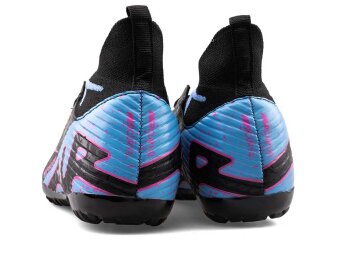 Air Laliga 600 Filet Halısaha Çoraplı - Siyah/Lila/Desenli - 3