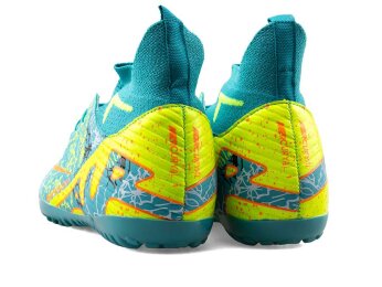 Air Laliga 600 Filet Halısaha Çoraplı - Turkuaz/Sarı/Desenli - 3