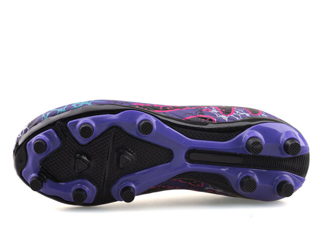 Air Laliga 600 Filet Krampon Çoraplı - Mor/Fuşya/Desenli - 4