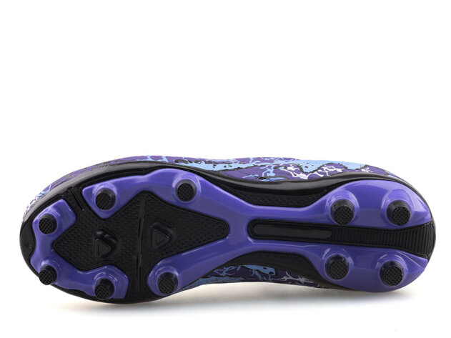 Air Laliga 600 Filet Krampon Çoraplı - Mor/Siyah/Desenli - 4